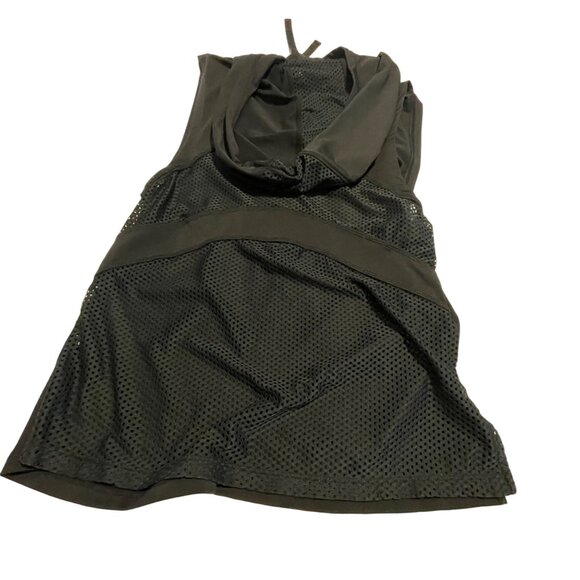 Marika Women's Sleeveless Hooded Black Mesh Back Workout Top - XS Exrta Small - Picture 7 of 9